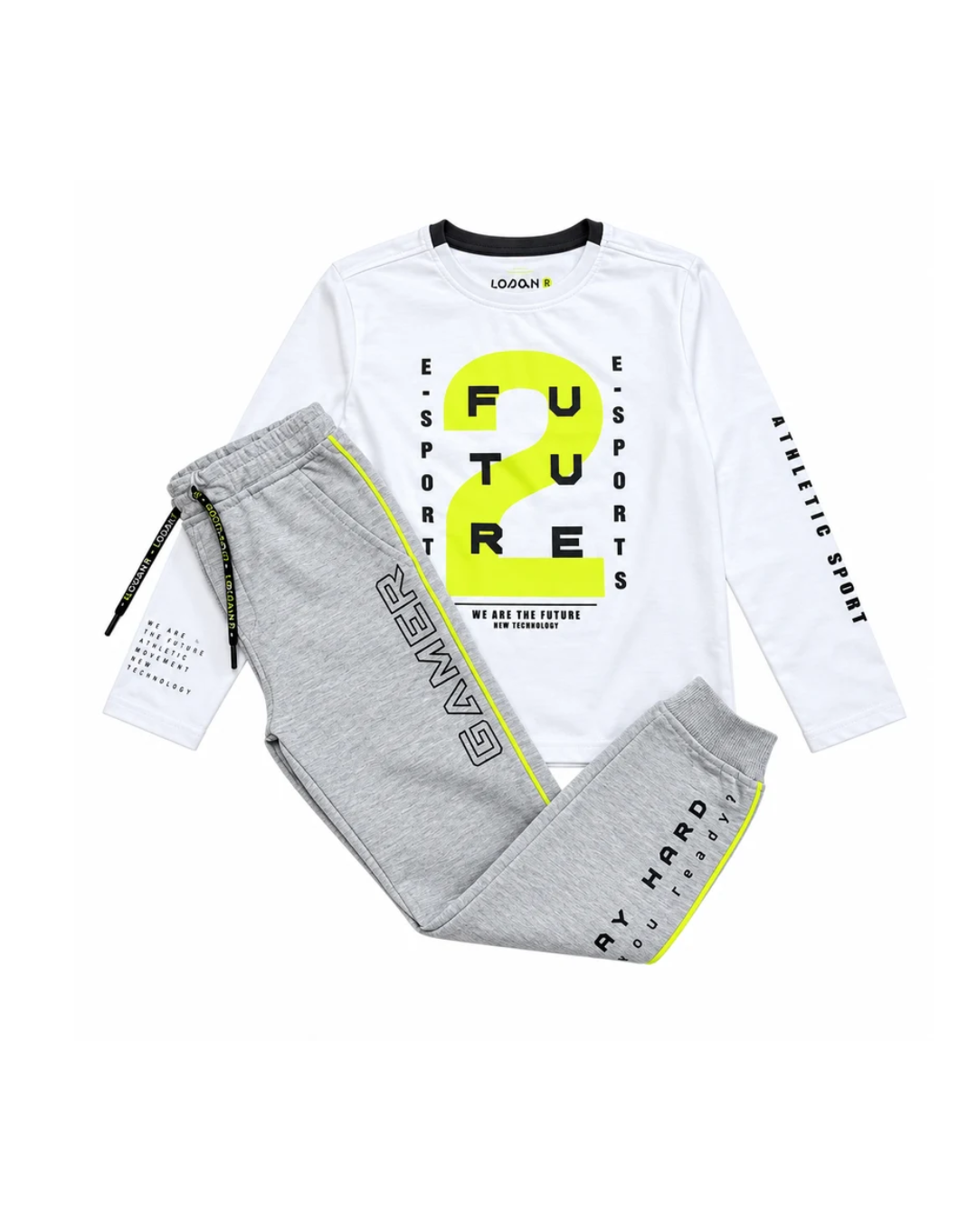 Set 2 piezas pantalón pants para niño