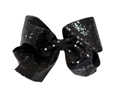 MOÑO BOUTIQUE NEGRO LENTEJUELAS