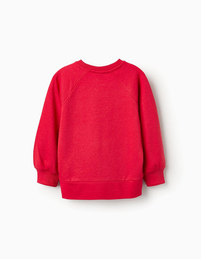 sudadera para niña corazones rojos