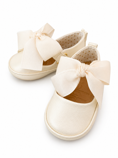Zapato basic lace moño falla color ivory