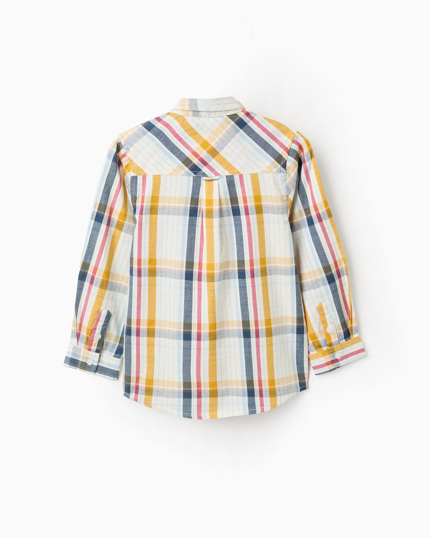 Camisa de Algodón a Cuadros  'B&S', Multicolor