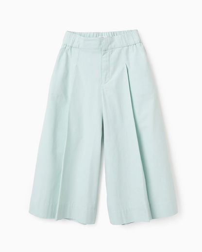 Conjunto Blusa Manga Volada, Pantalón de Popelín con Pliegue