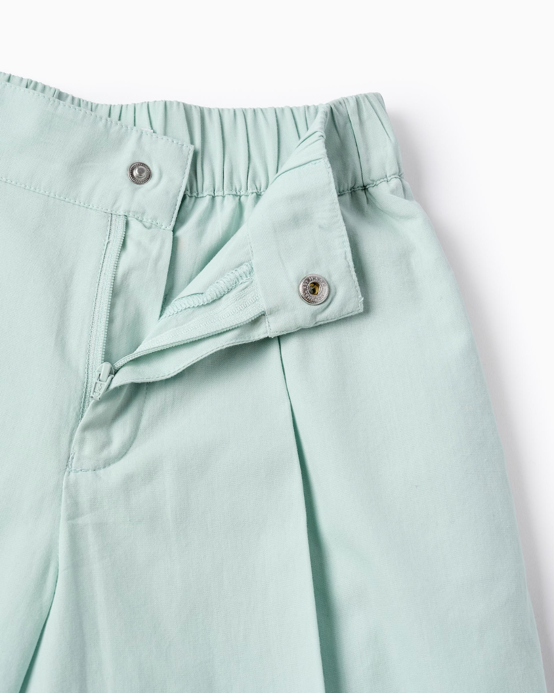 Conjunto Blusa Manga Volada, Pantalón de Popelín con Pliegue