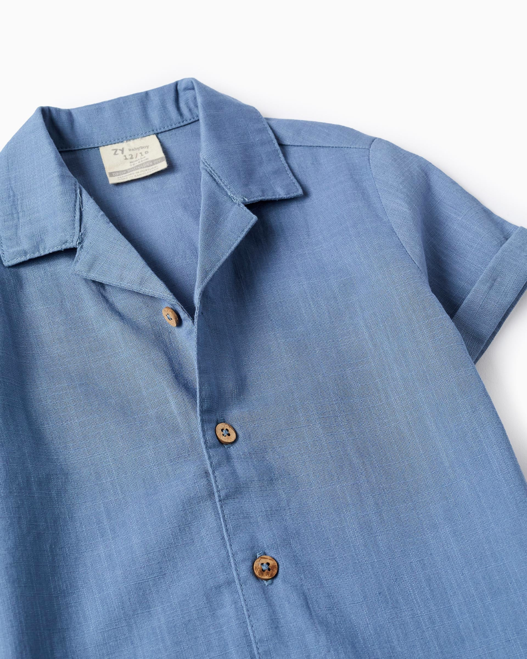 Camisa + Bermuda de Algodón para Bebé Niño, Azul
