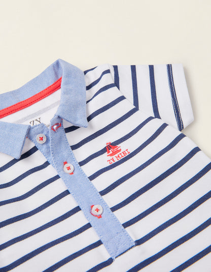 pañalero corto estilo marinero, para bebe