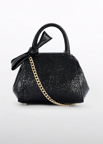 Bolso negro con lazo niña Abel&lula