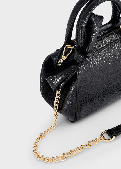 Bolso negro con lazo niña Abel&lula