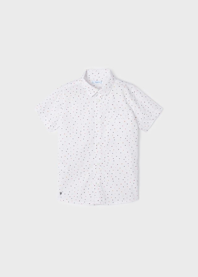 camisa manga corta estampado de puntos