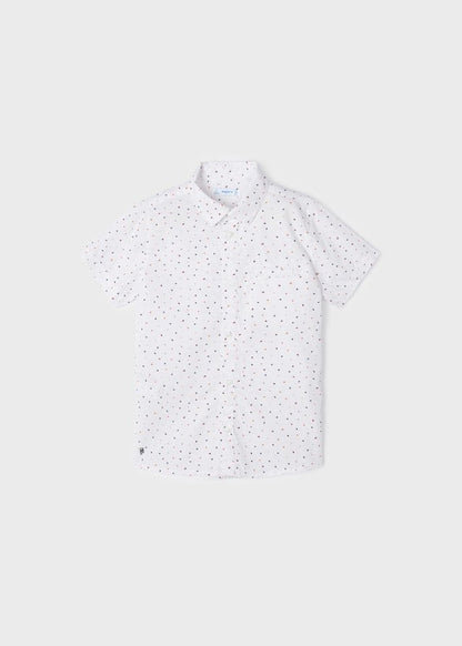 camisa manga corta estampado de puntos