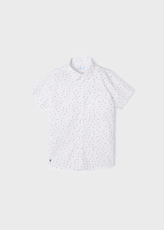 camisa manga corta estampado de puntos