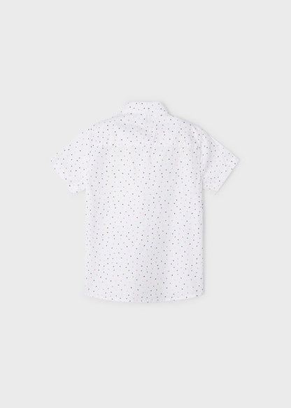camisa manga corta estampado de puntos