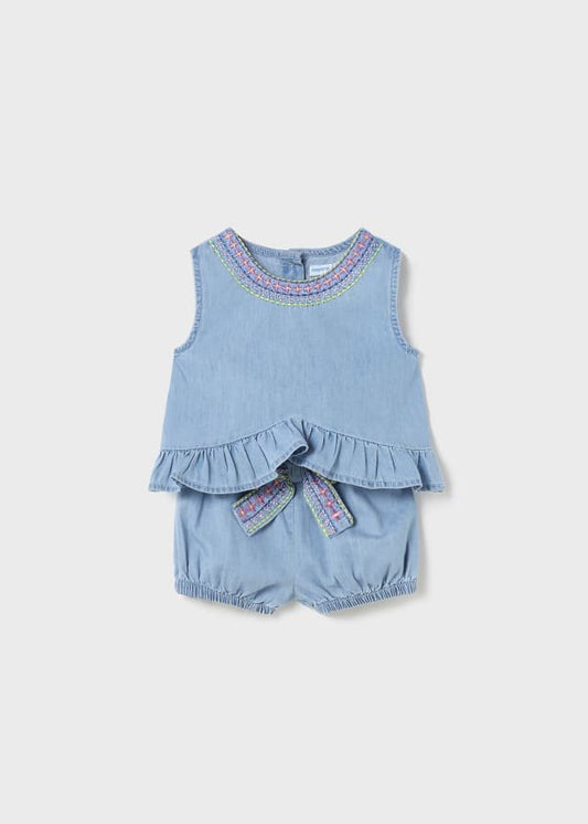 conjunto 2 piezas de mezclilla