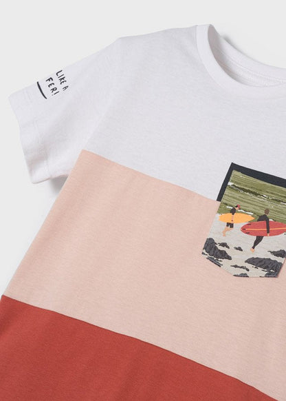 conjunto de short y camiseta, live like a surfer