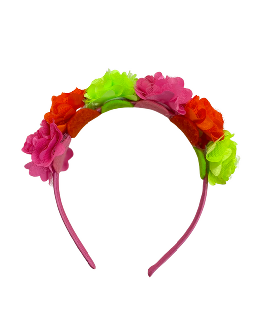 Diadema Flores de Colores Tema Patrio