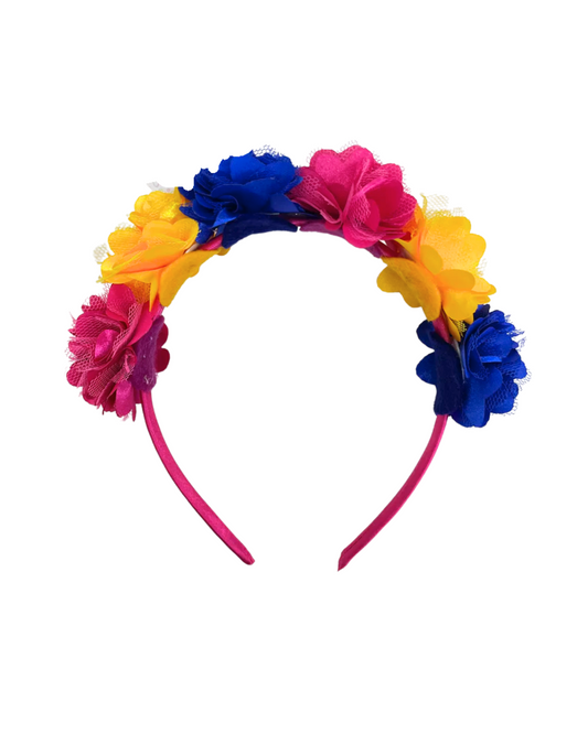 Diadema Flores de Colores Tema Patrio