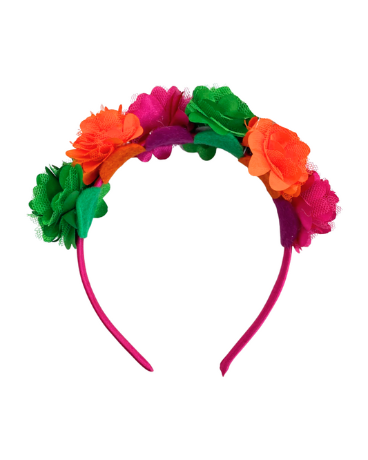 Diadema Flores de Colores Tema Patrio