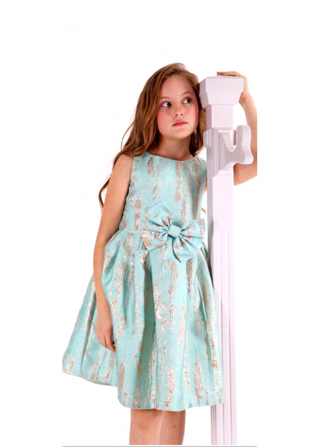 vestido verde funny kids