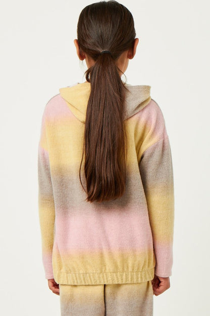 hoodie tie dye rosa mostaza