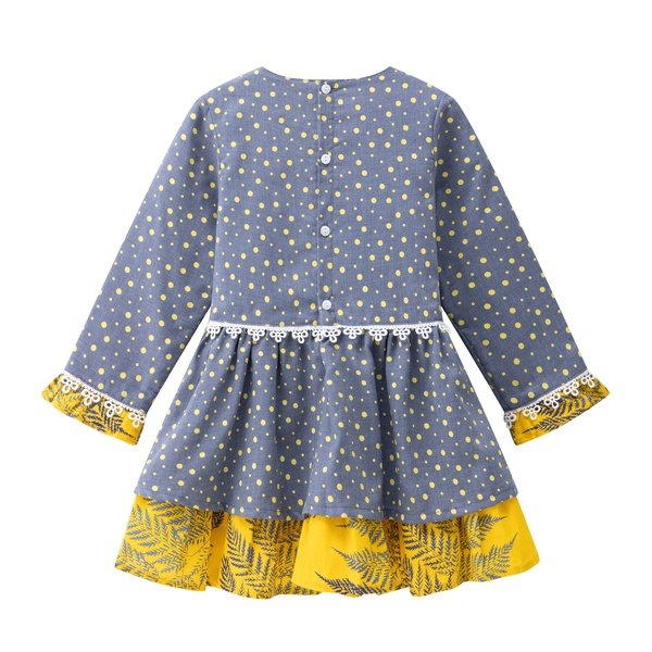 vestido manga larga cuello redondo