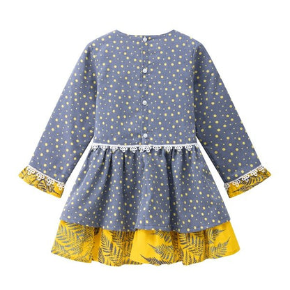 vestido manga larga cuello redondo