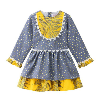 vestido manga larga cuello redondo