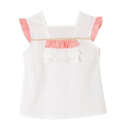 set newness, blusa y falda tonos rosados