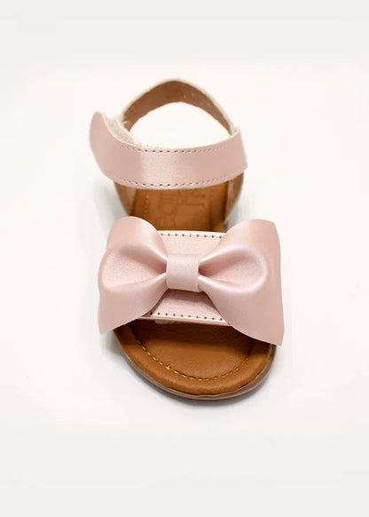 huarache velcro oro rosa