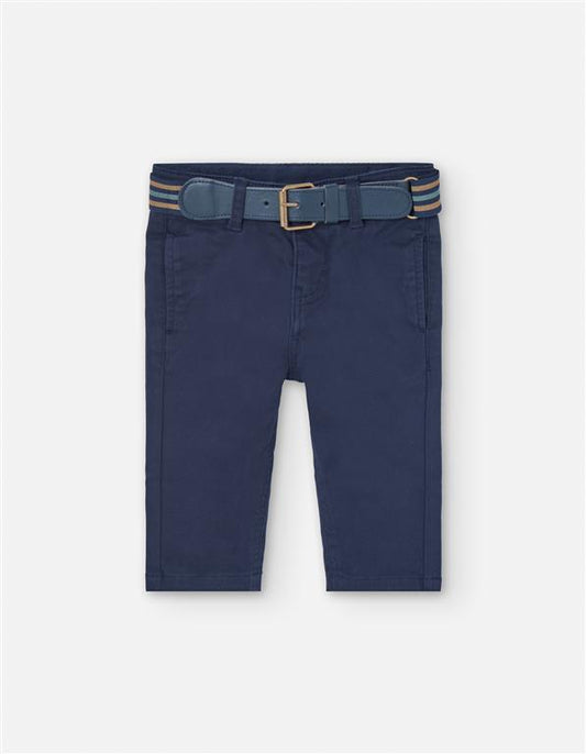 Pants satin twill light navy, bebe