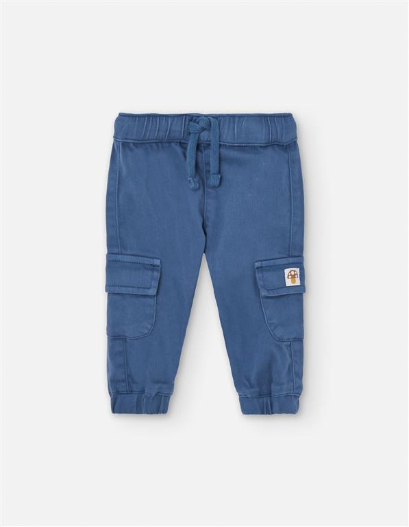 Pantalón cargo color azul para bebe