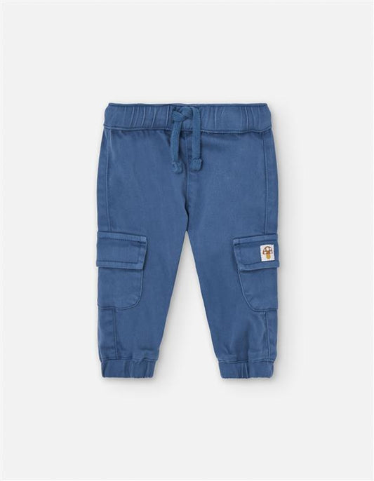 Pantalón cargo color azul para bebe