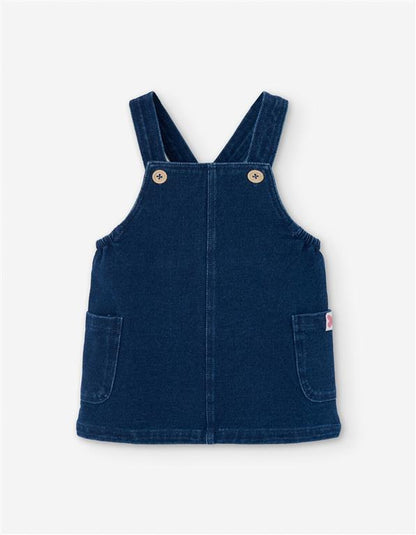 Jumper denim con camiseta manga larga para bebe