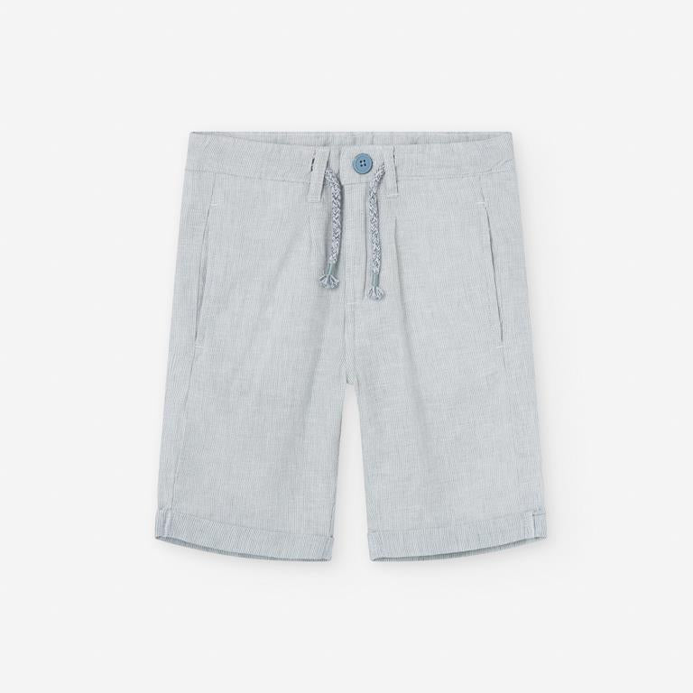 Set short y camisa dibujos de triangulo color gris azul