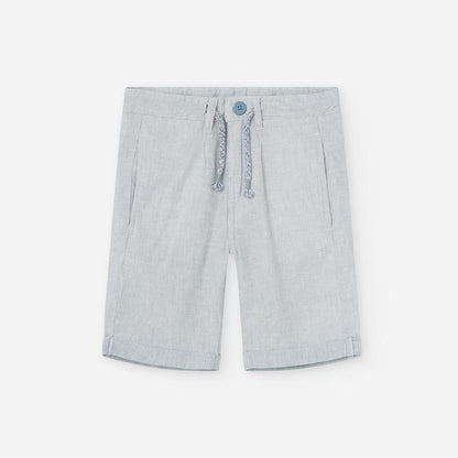 Set short y camisa dibujos de triangulo color gris azul