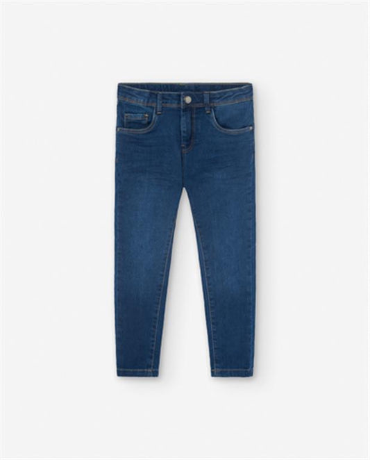 Pantalón denim azul marino para niño