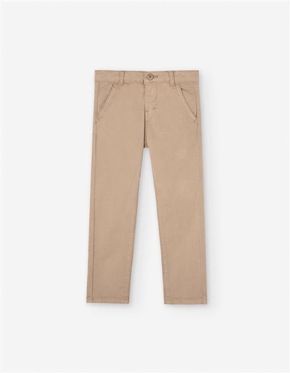Pantalón sarga beige de vestir losan niño