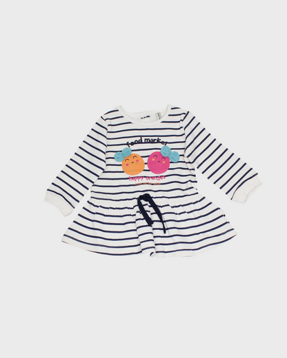 vestido algodón manga larga, happy oranges, losan