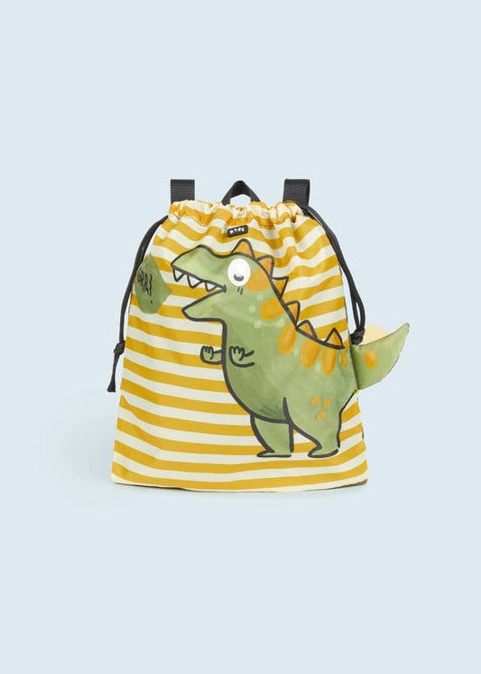 mochila piezas móviles dinosaurios