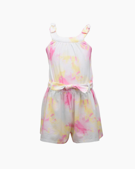 Romper corto tie dye, tonos pastel
