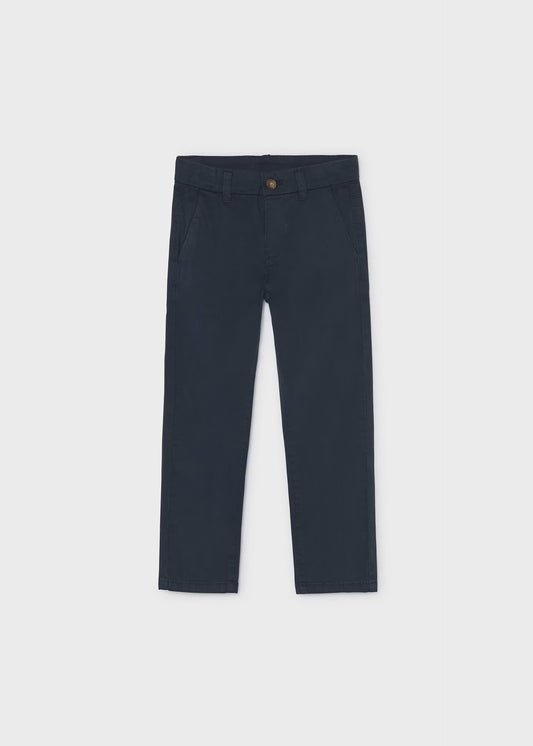 Pantalón básico chino color marino