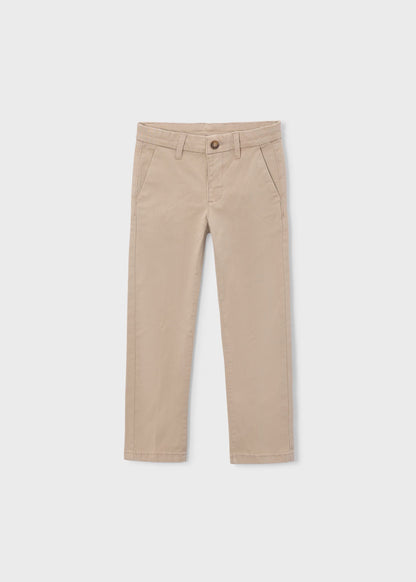 Pantalón básico chino color dark topo