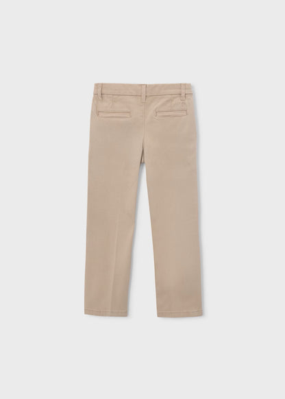 Pantalón básico chino color dark topo