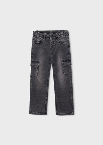 Pantalón cargo regular gris