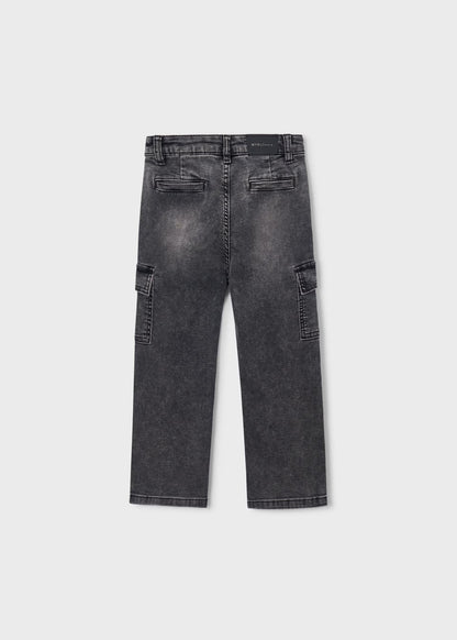 Pantalón cargo regular gris