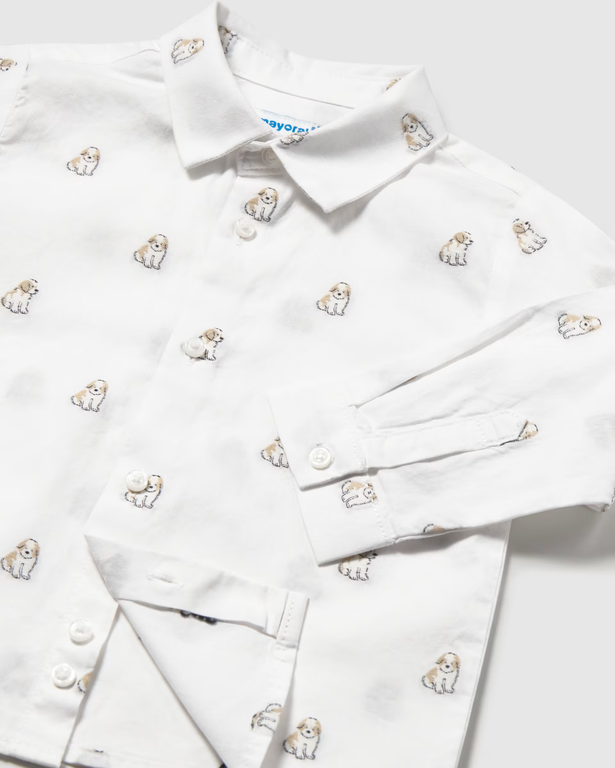 Camisa jacquard estampada, bebe
