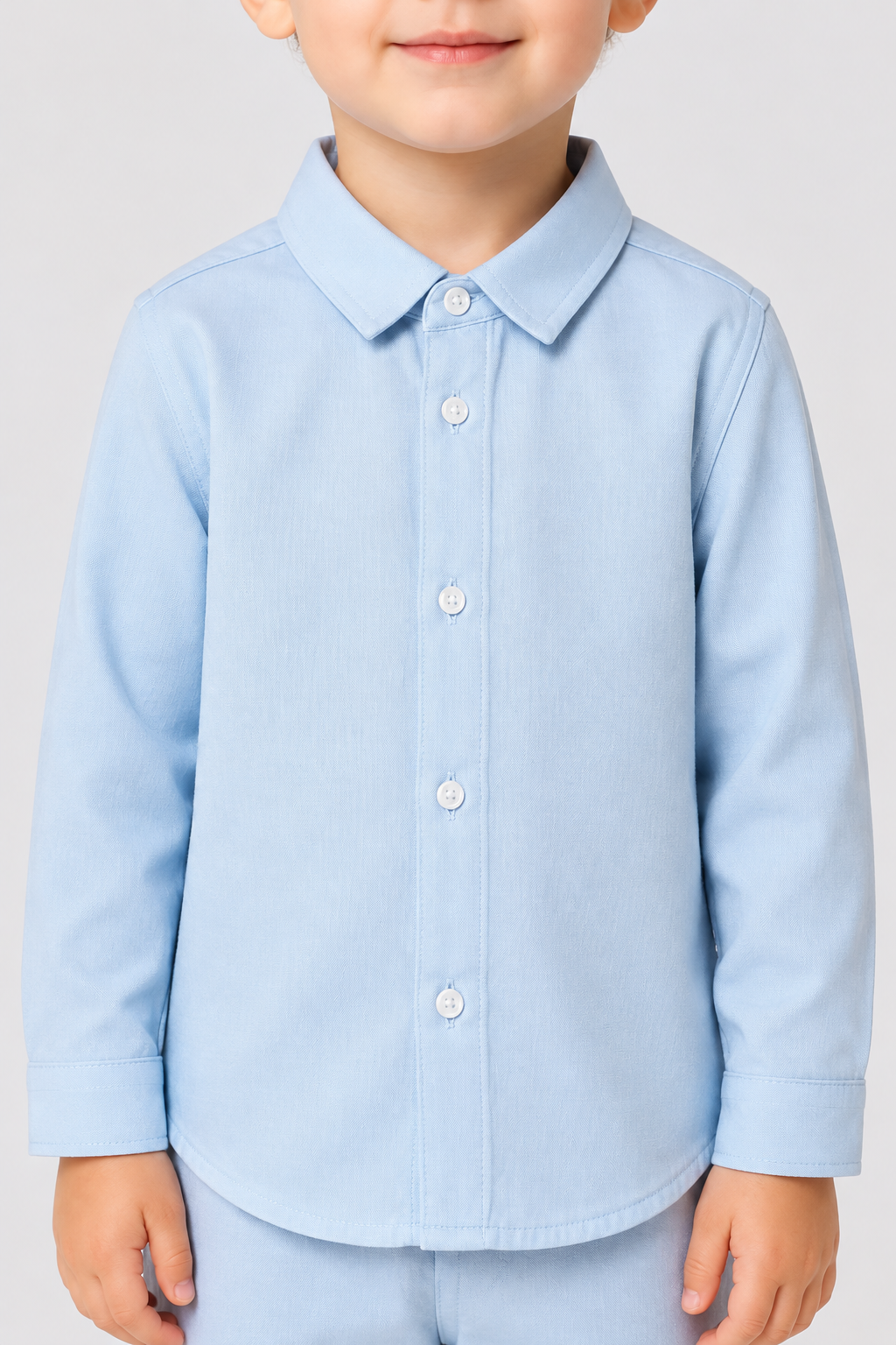Camisa de manga larga color azul bebe, mayoral