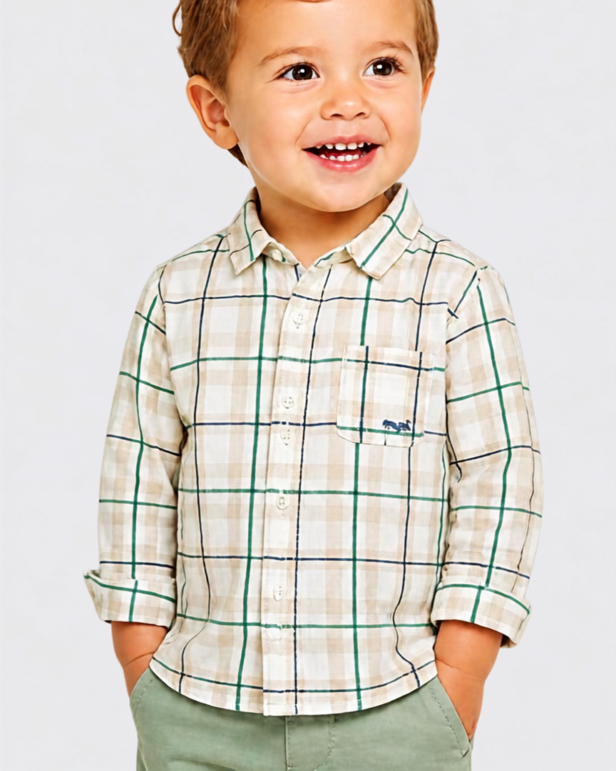 Camisa de manga larga viella cuadros acacia