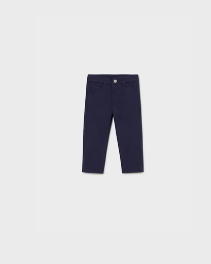 Pantalón chino básico marino, bebé
