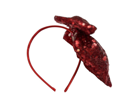 Diadema de satin con moño