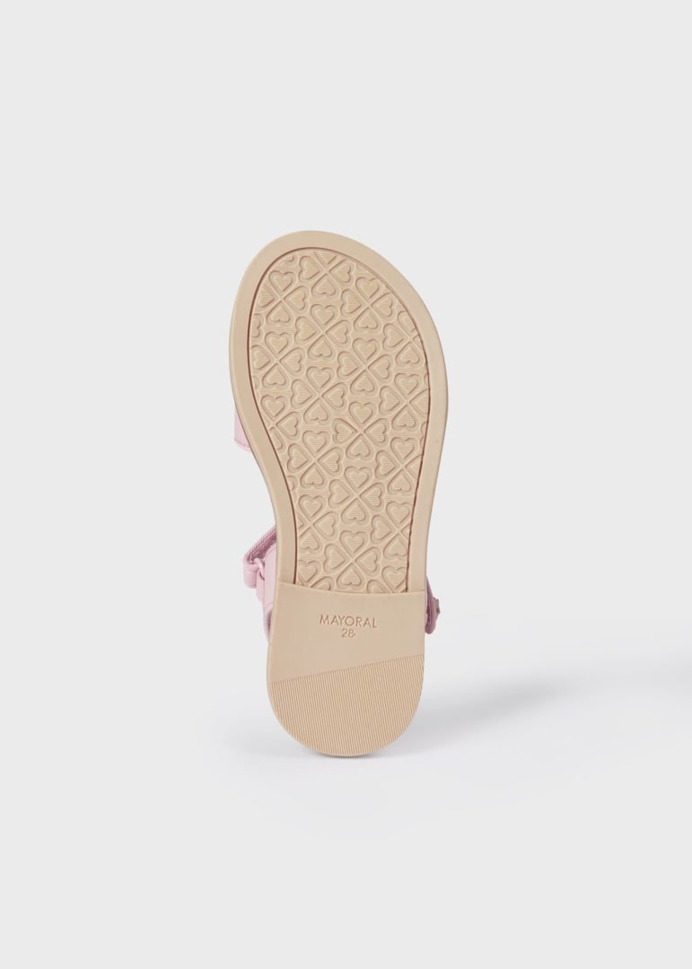 huarache color rosa para niña