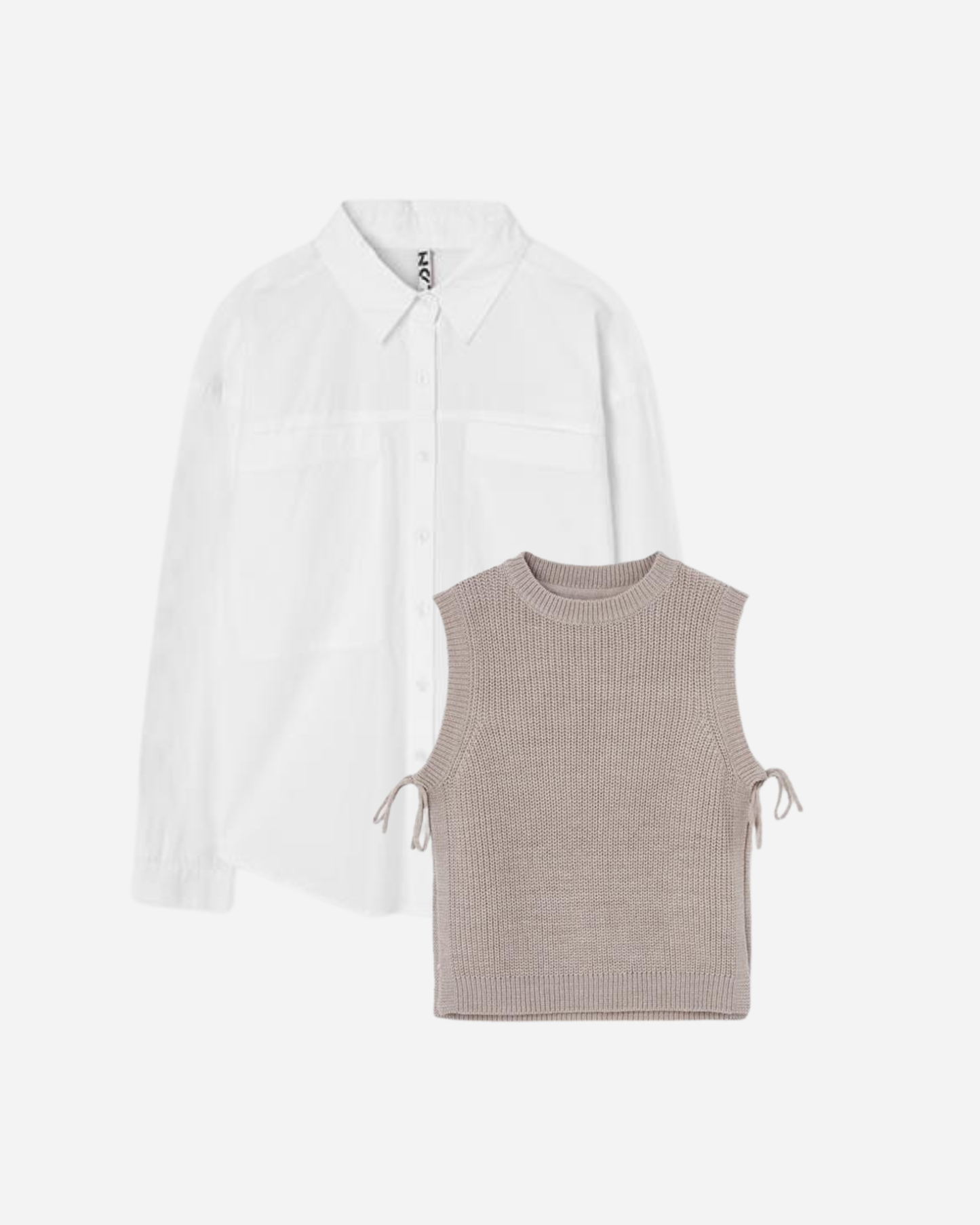 Camisa blanca con cheleco